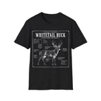 Whitetail Buck Schematic T-Shirt