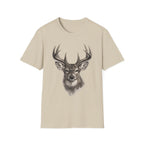 Whitetail Head Charcoal T‑Shirt