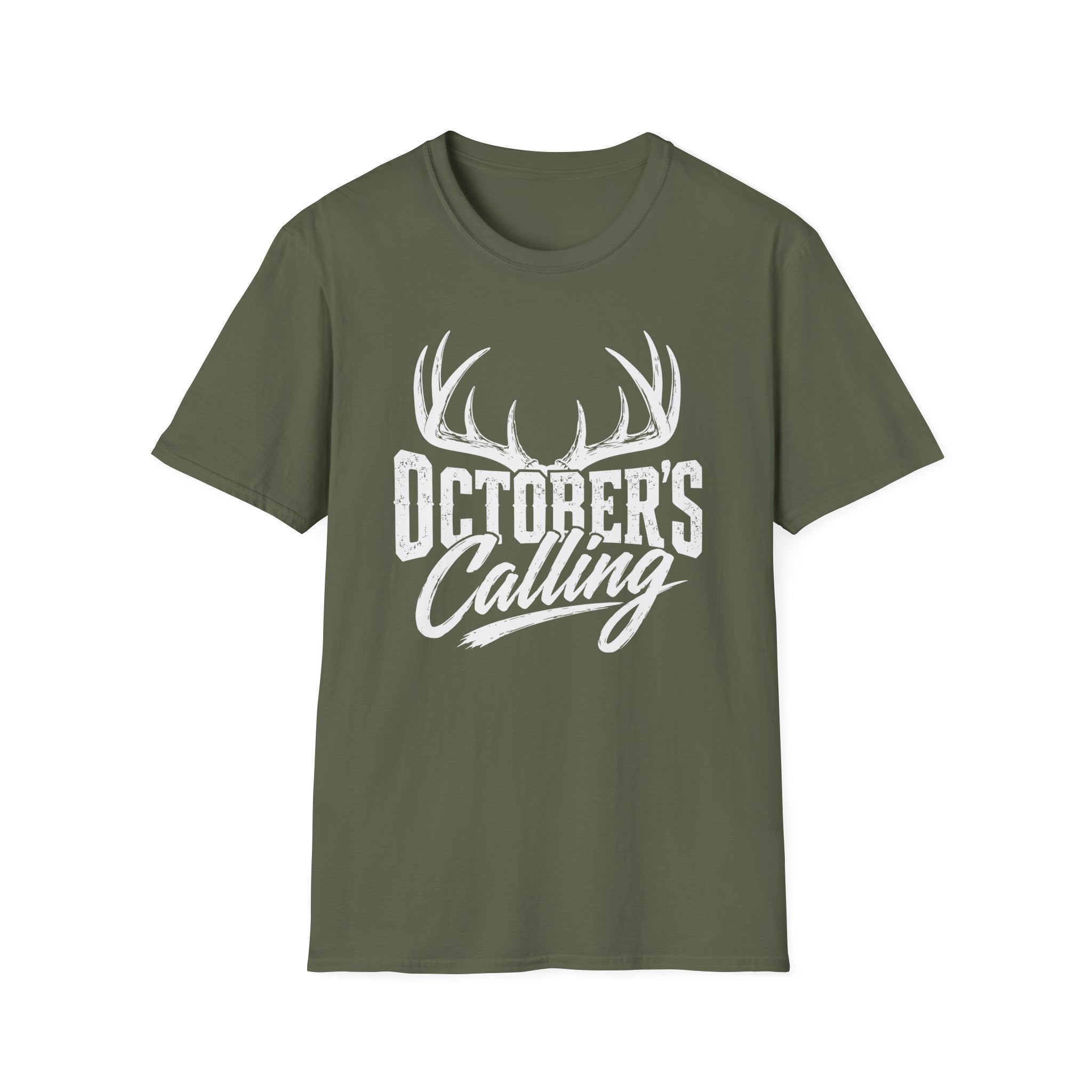 October's Calling Antlers T‑Shirt