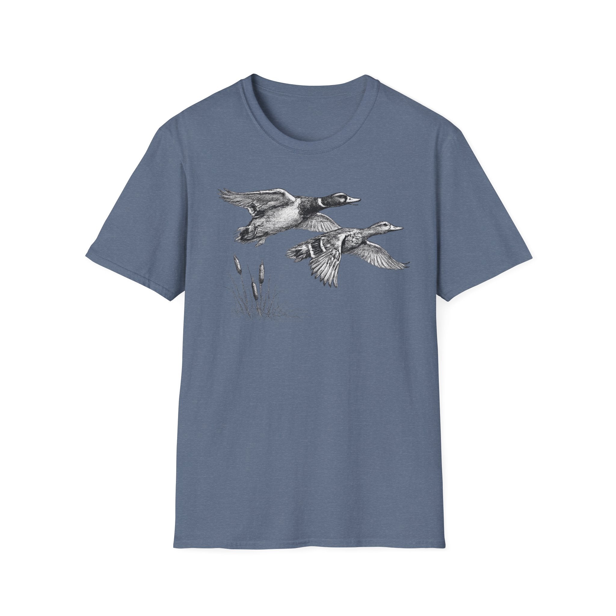 Ducks Flying Charcoal T‑Shirt