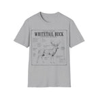 Whitetail Buck Schematic T-Shirt