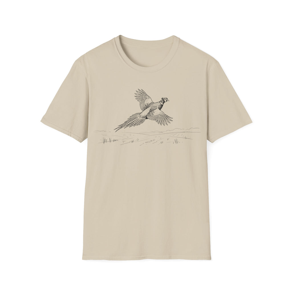 Pheasant Flying Sketch T-Shirt
