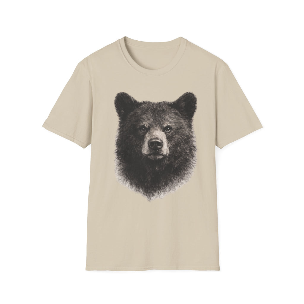 Bear Head Charcoal T‑Shirt