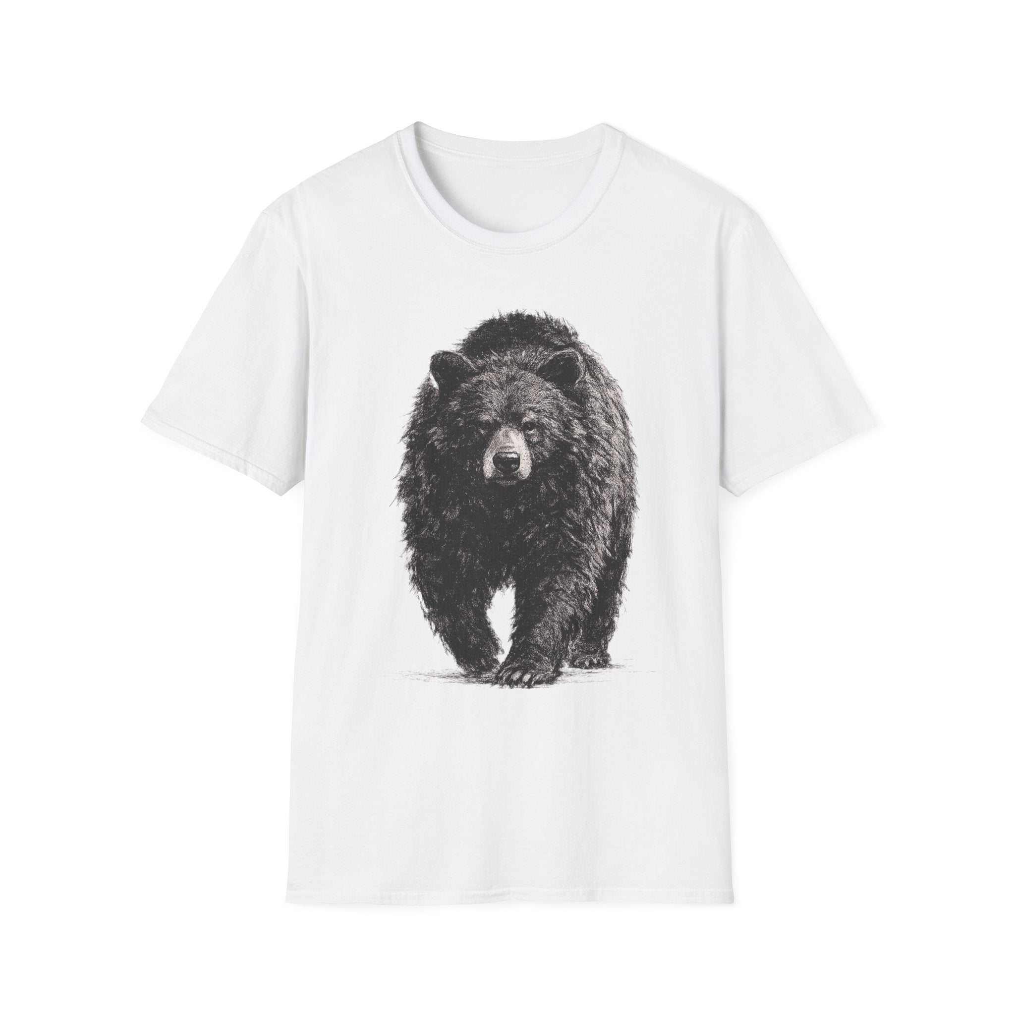 Black Bear Walking Charcoal‑Shirt