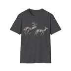 Buck Chasing Doe Charcoal‑Shirt