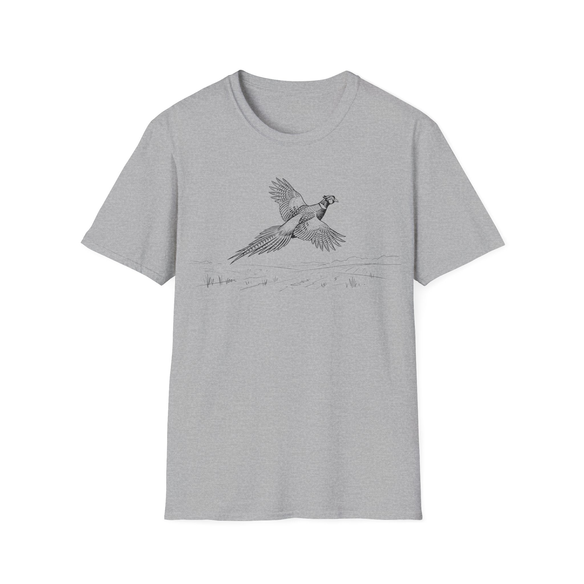 Pheasant Flying Sketch T-Shirt