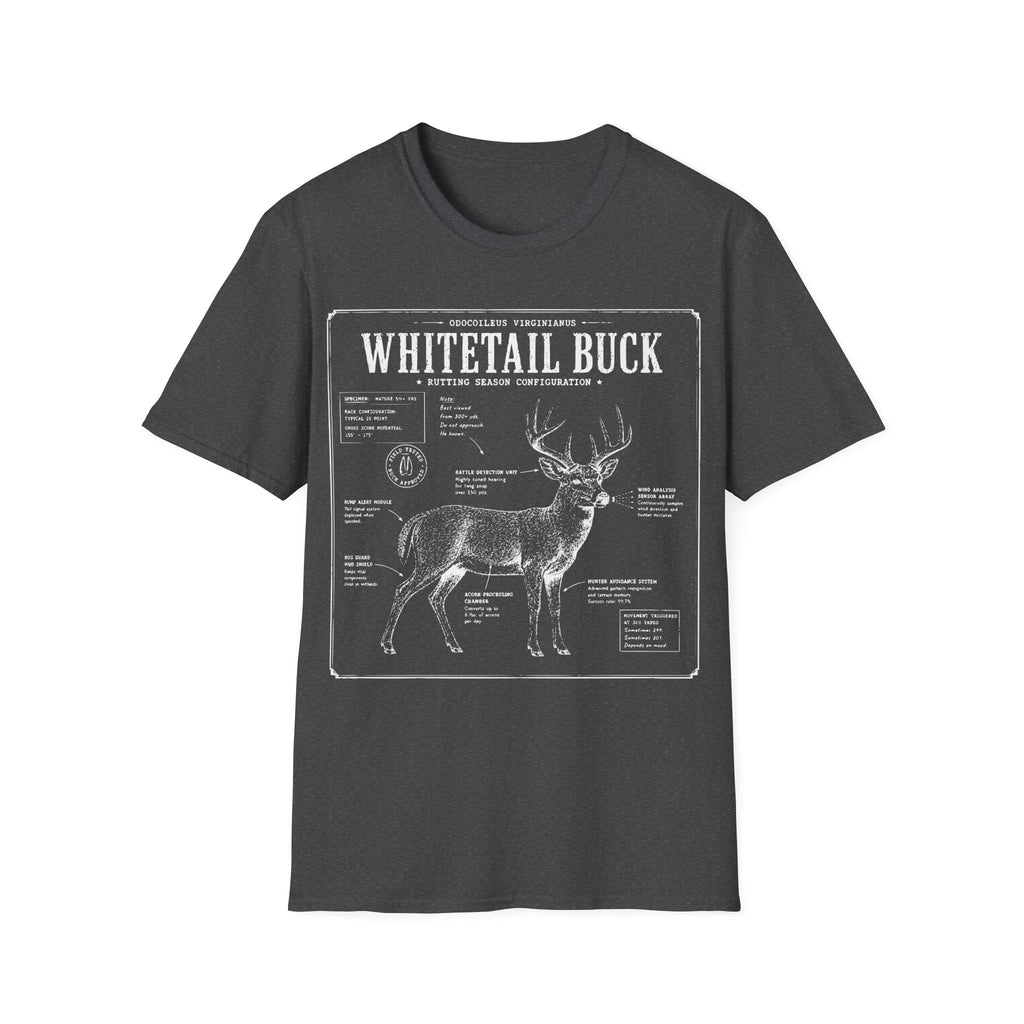 Whitetail Buck Schematic T-Shirt