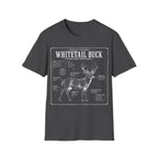 Whitetail Buck Schematic T-Shirt