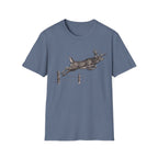 Buck Jumping Fence Charcoal T‑Shirt
