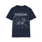 Whitetail Buck Schematic T-Shirt