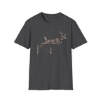 Buck Jumping Fence Charcoal T‑Shirt
