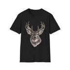 Whitetail Head Charcoal T‑Shirt