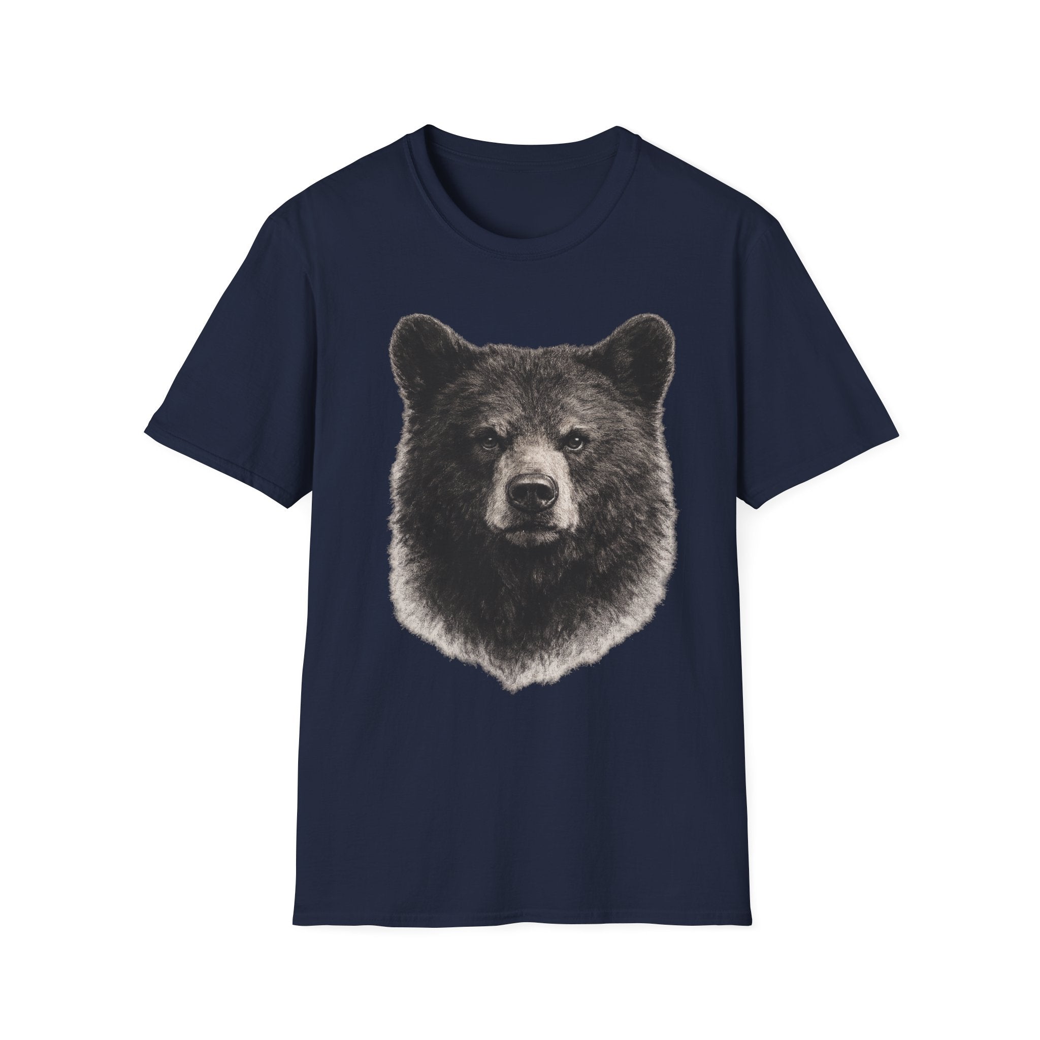 Bear Head Charcoal T‑Shirt