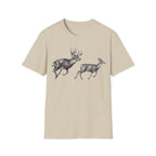 Buck Chasing Doe Charcoal‑Shirt
