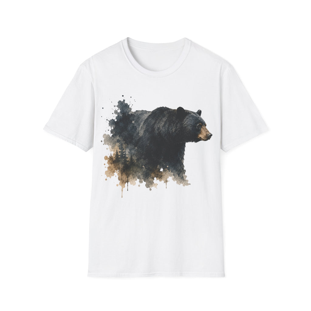 Black Bear Watercolor T‑Shirt