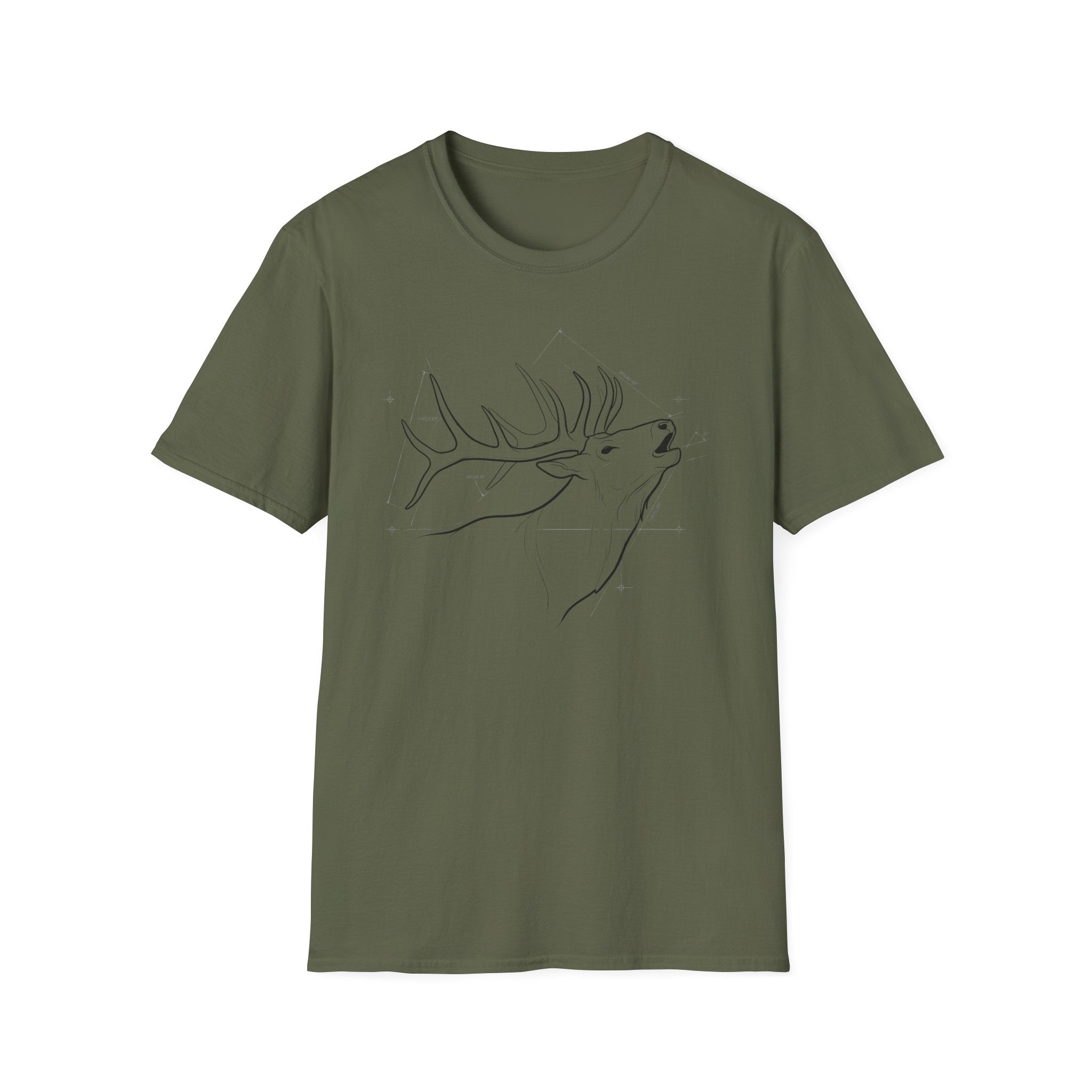 Elk Bugling Schematic T-Shirt