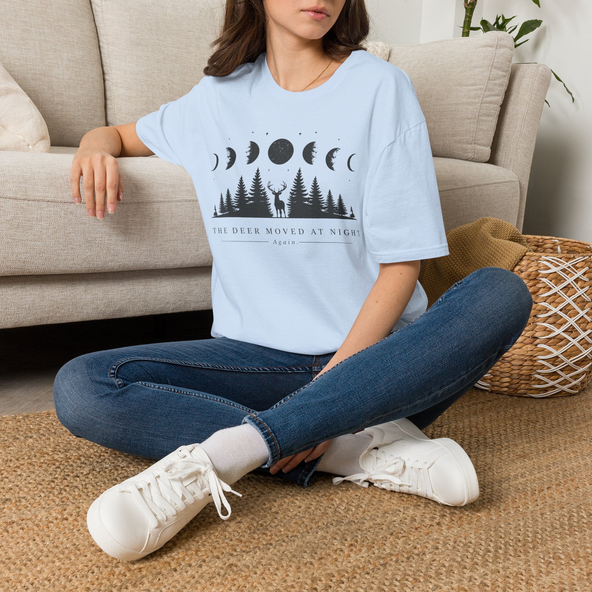 Deer Moved At Night T‑Shirt
