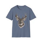 Whitetail Head Charcoal T‑Shirt