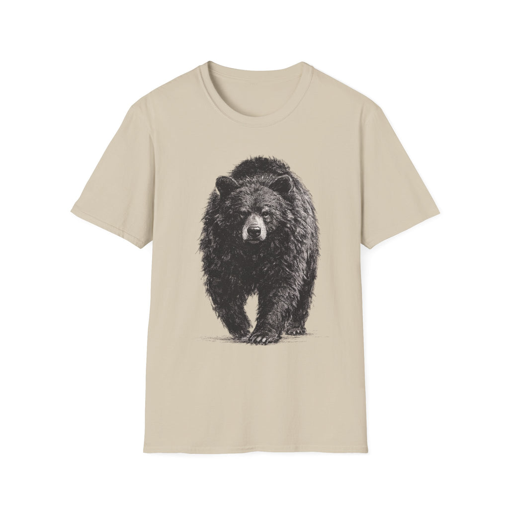 Black Bear Walking Charcoal‑Shirt