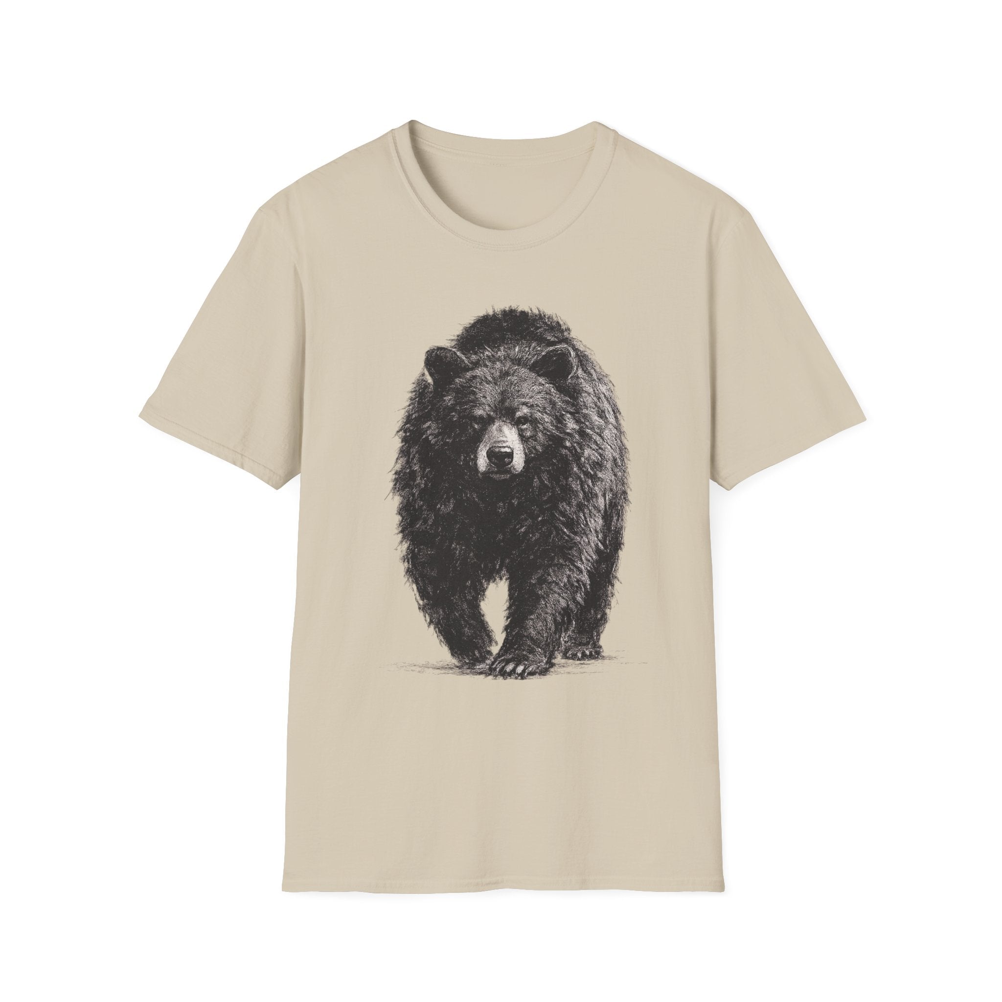 Black Bear Walking Charcoal‑Shirt