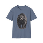 Black Bear Walking Charcoal‑Shirt