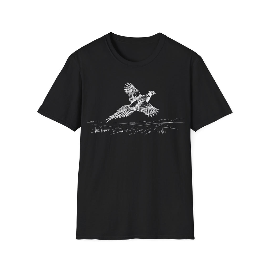 Pheasant Flying Sketch T-Shirt