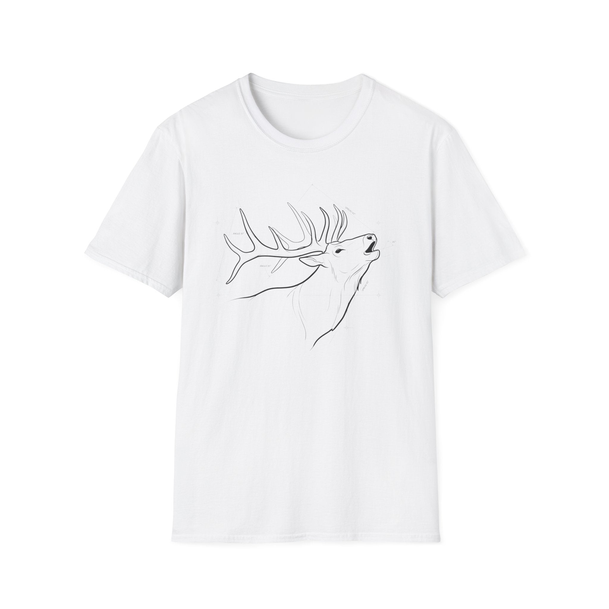 Elk Bugling Schematic T-Shirt