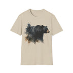 Black Bear Watercolor T‑Shirt