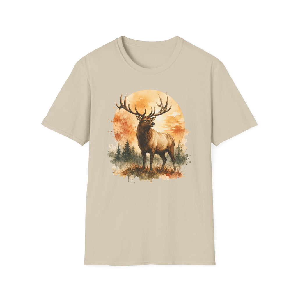 Elk Watercolor T‑Shirt