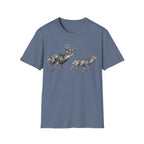 Buck Chasing Doe Charcoal‑Shirt