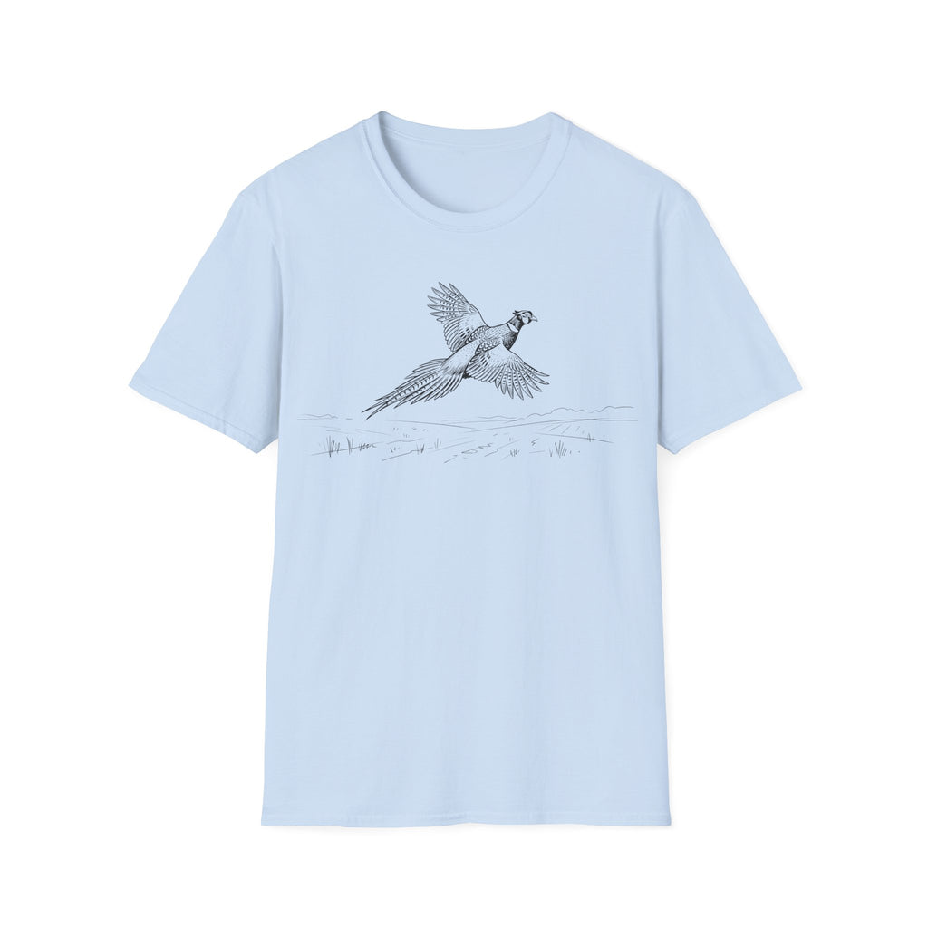Pheasant Flying Sketch T-Shirt