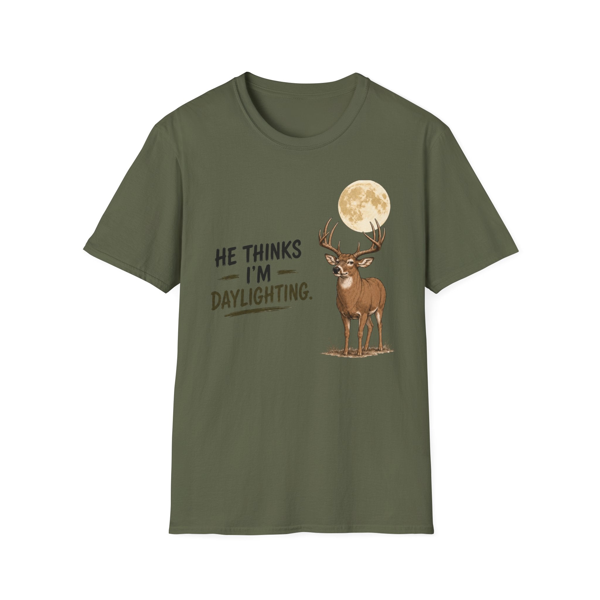 He Thinks I'm Moonlighting T‑Shirt