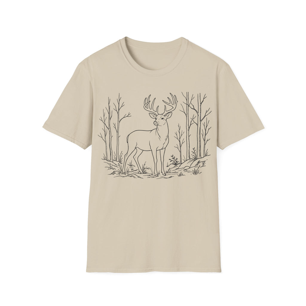 Whitetail Buck Sketch T-Shirt