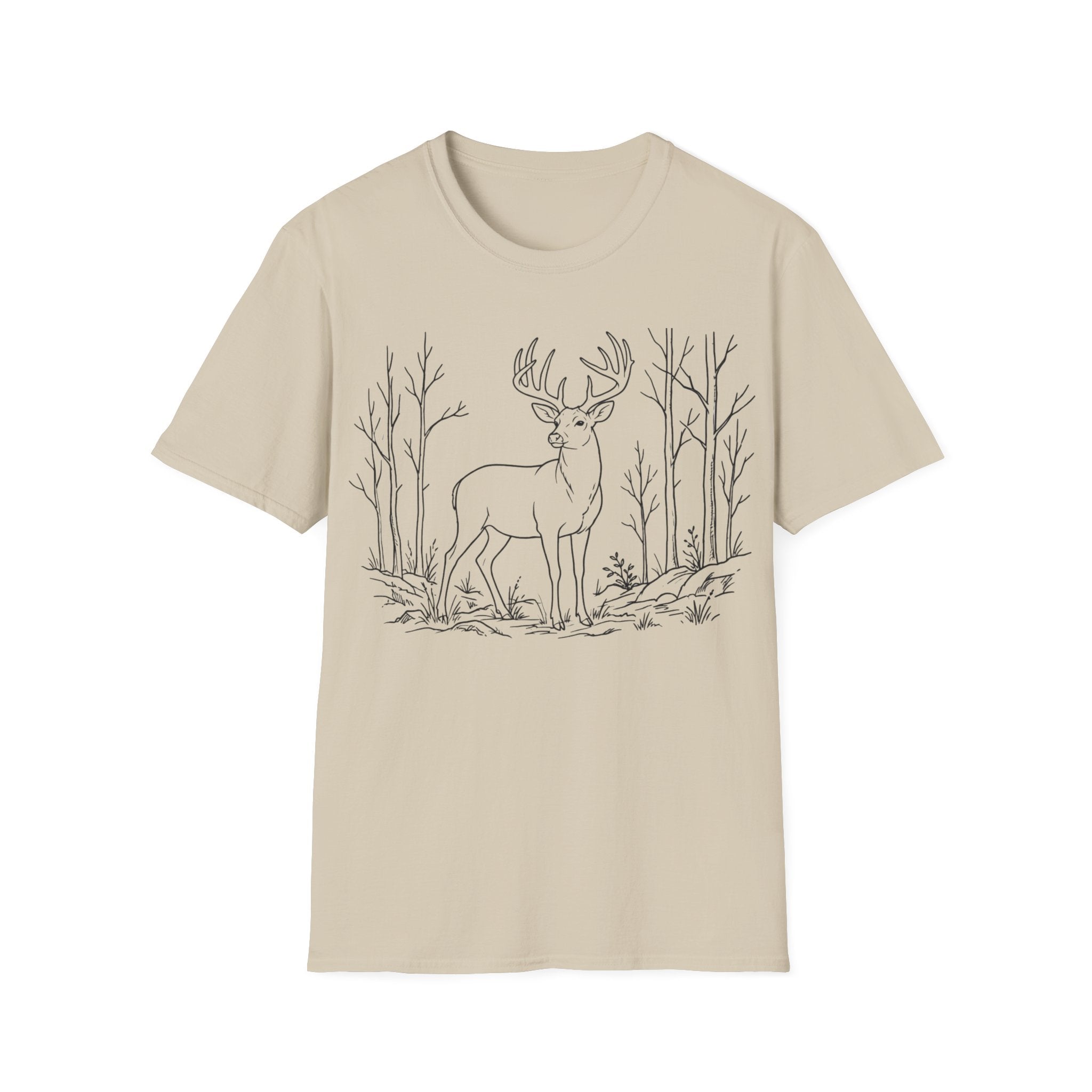 Whitetail Buck Sketch T-Shirt
