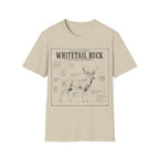 Whitetail Buck Schematic T-Shirt