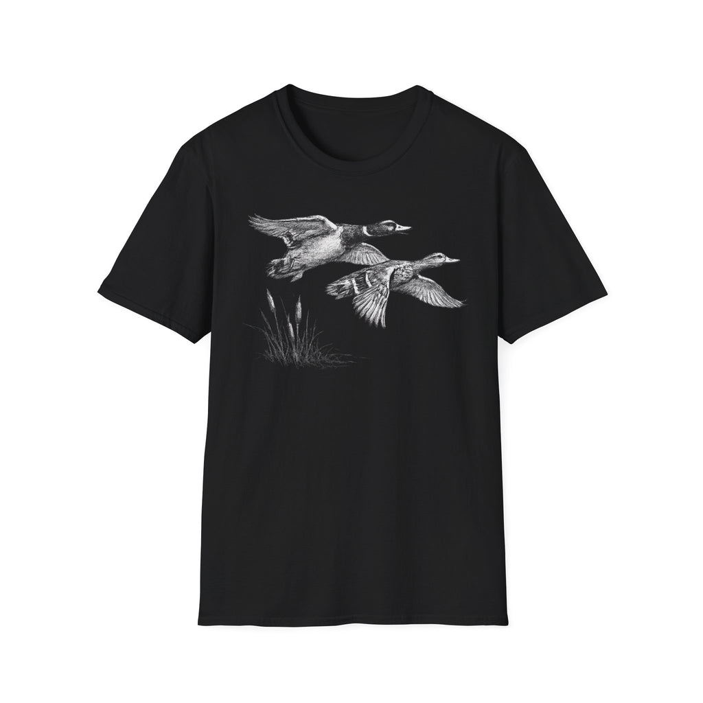 Ducks Flying Charcoal T‑Shirt