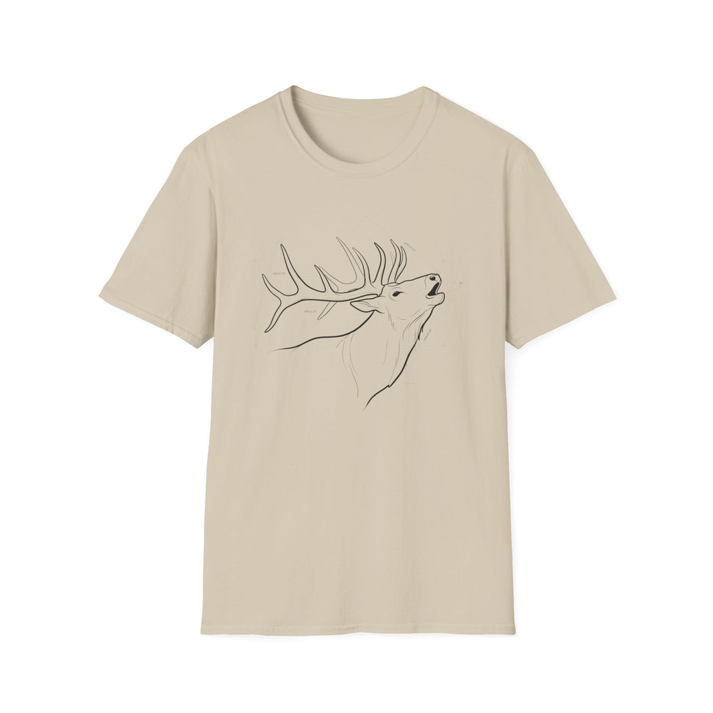 Elk Bugling Schematic T-Shirt