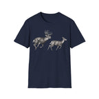 Buck Chasing Doe Charcoal‑Shirt