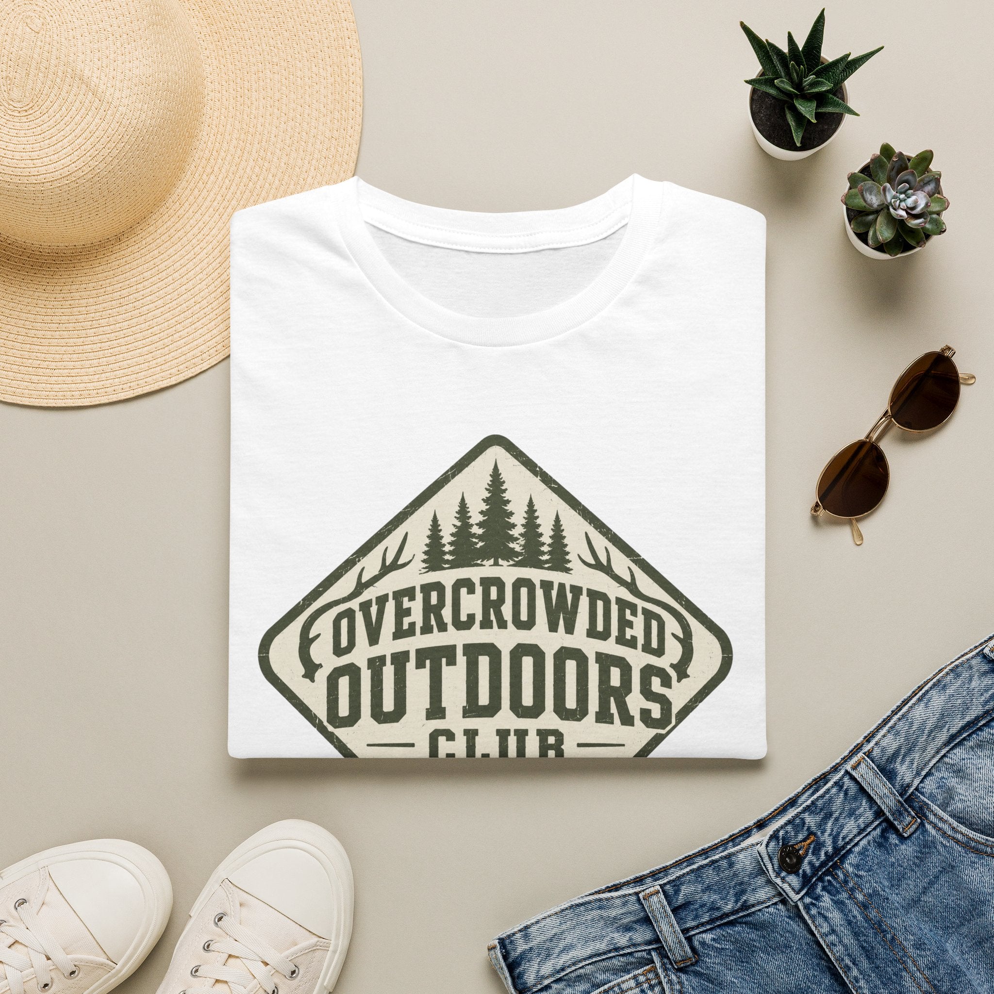Overcrowded Outdoors Club T‑Shirt