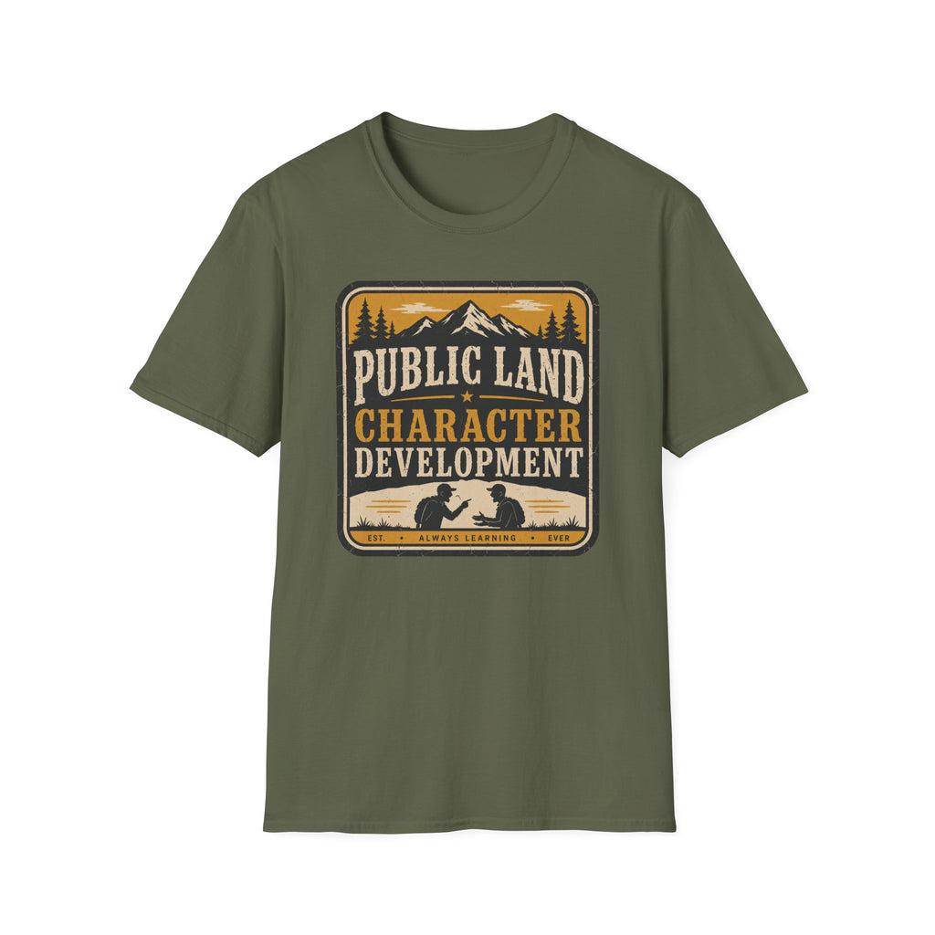 Public Land Character Development T‑Shirt