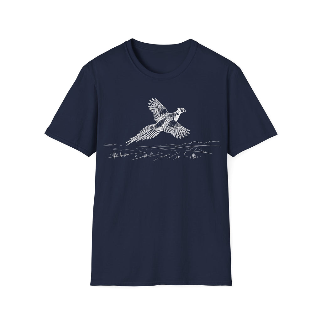 Pheasant Flying Sketch T-Shirt
