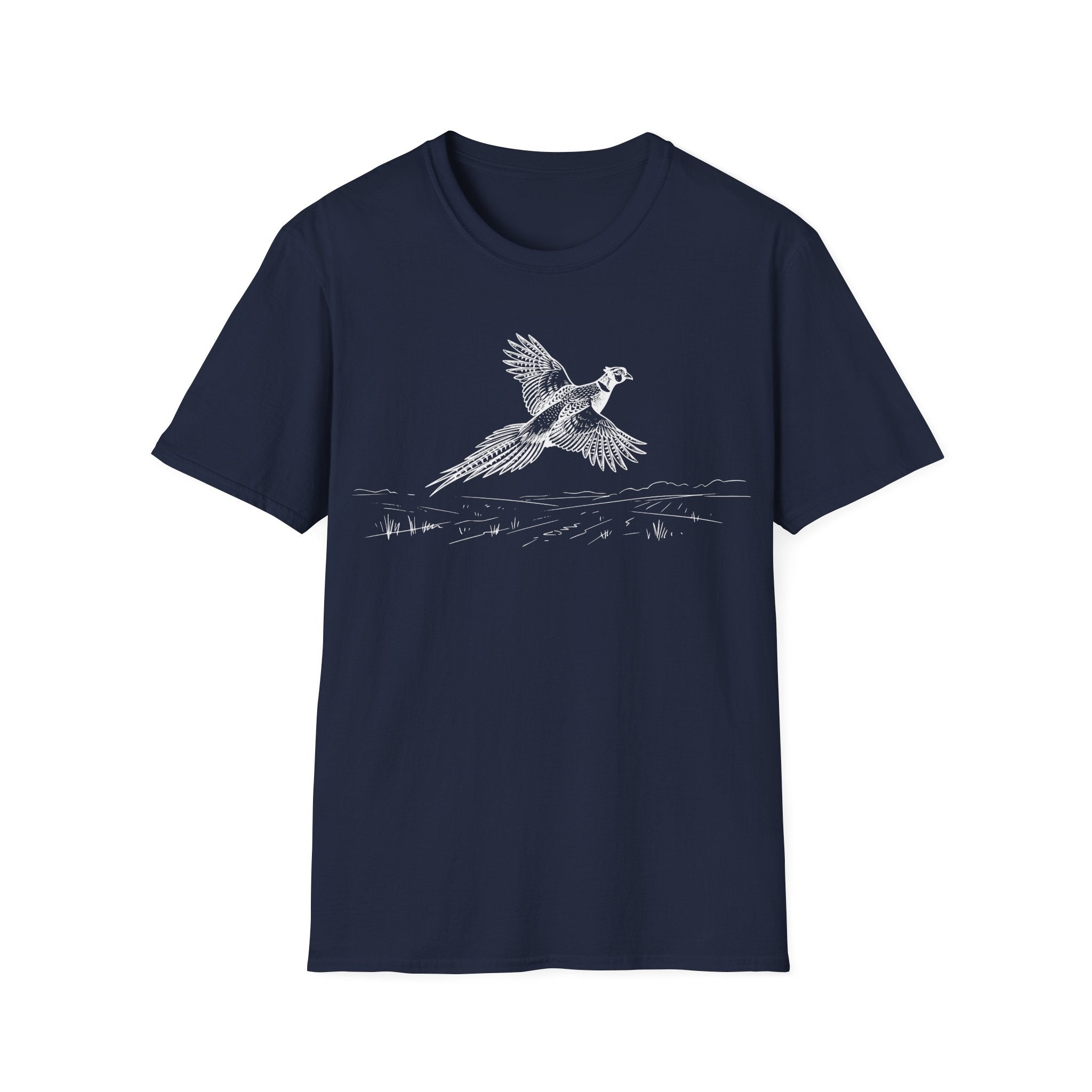 Pheasant Flying Sketch T-Shirt