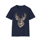 Whitetail Head Charcoal T‑Shirt