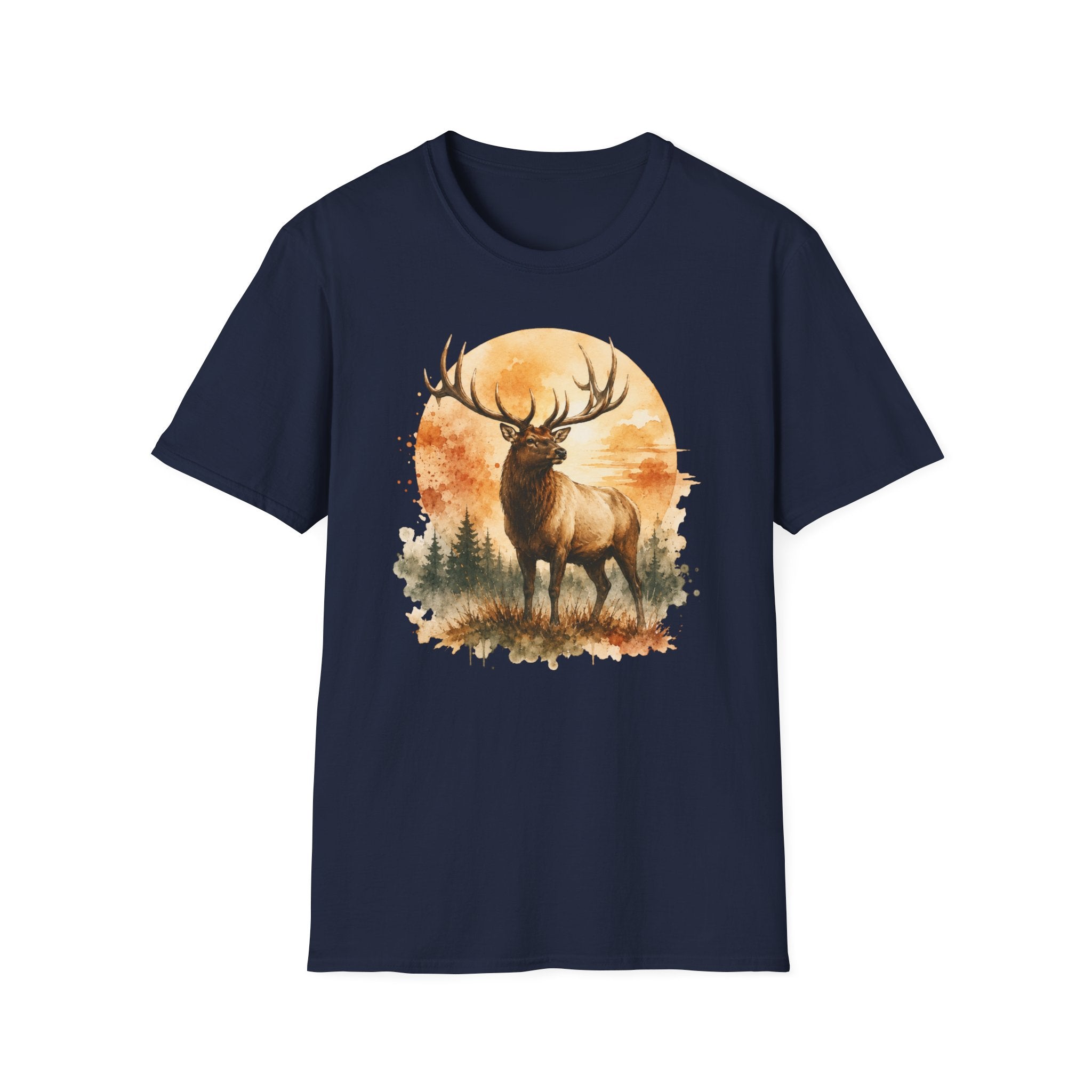 Elk Watercolor T‑Shirt