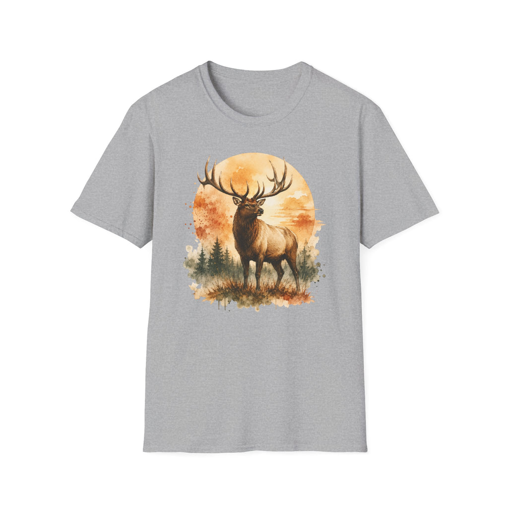Elk Watercolor T‑Shirt