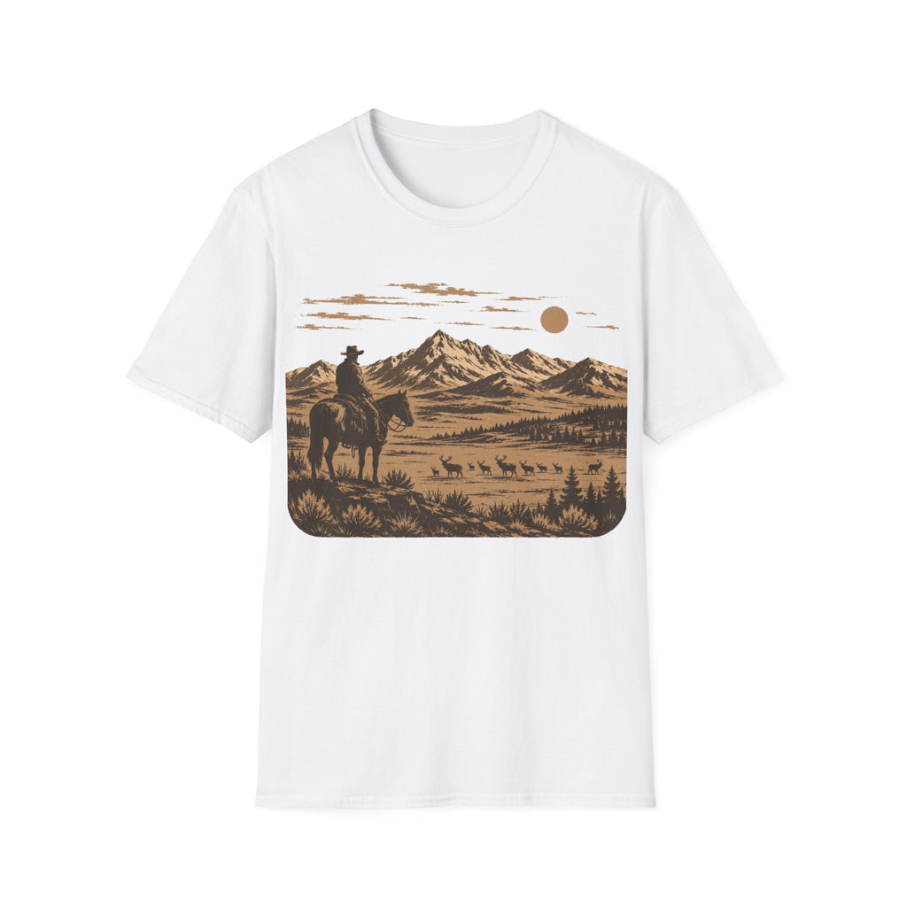 Cowboy Mountain Scene T‑Shirt