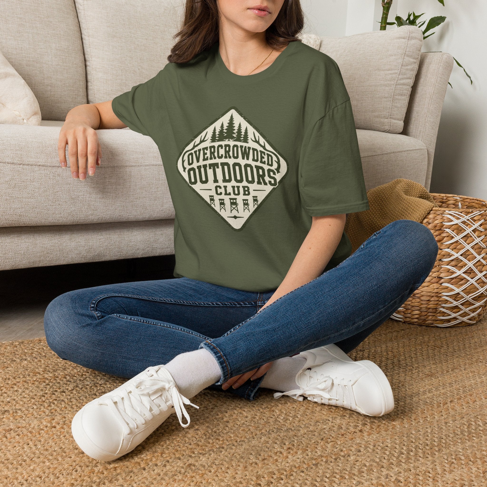 Overcrowded Outdoors Club T‑Shirt