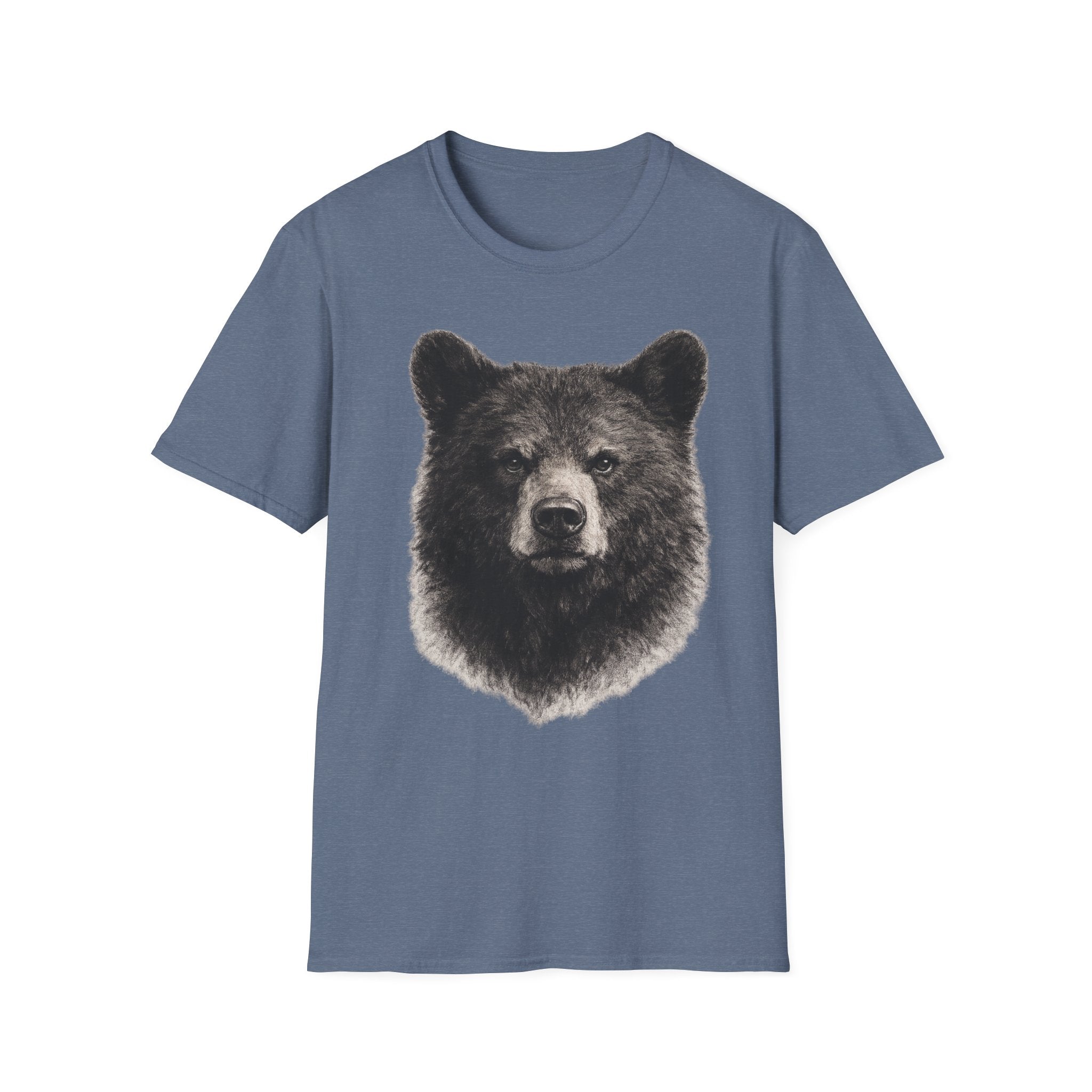 Bear Head Charcoal T‑Shirt
