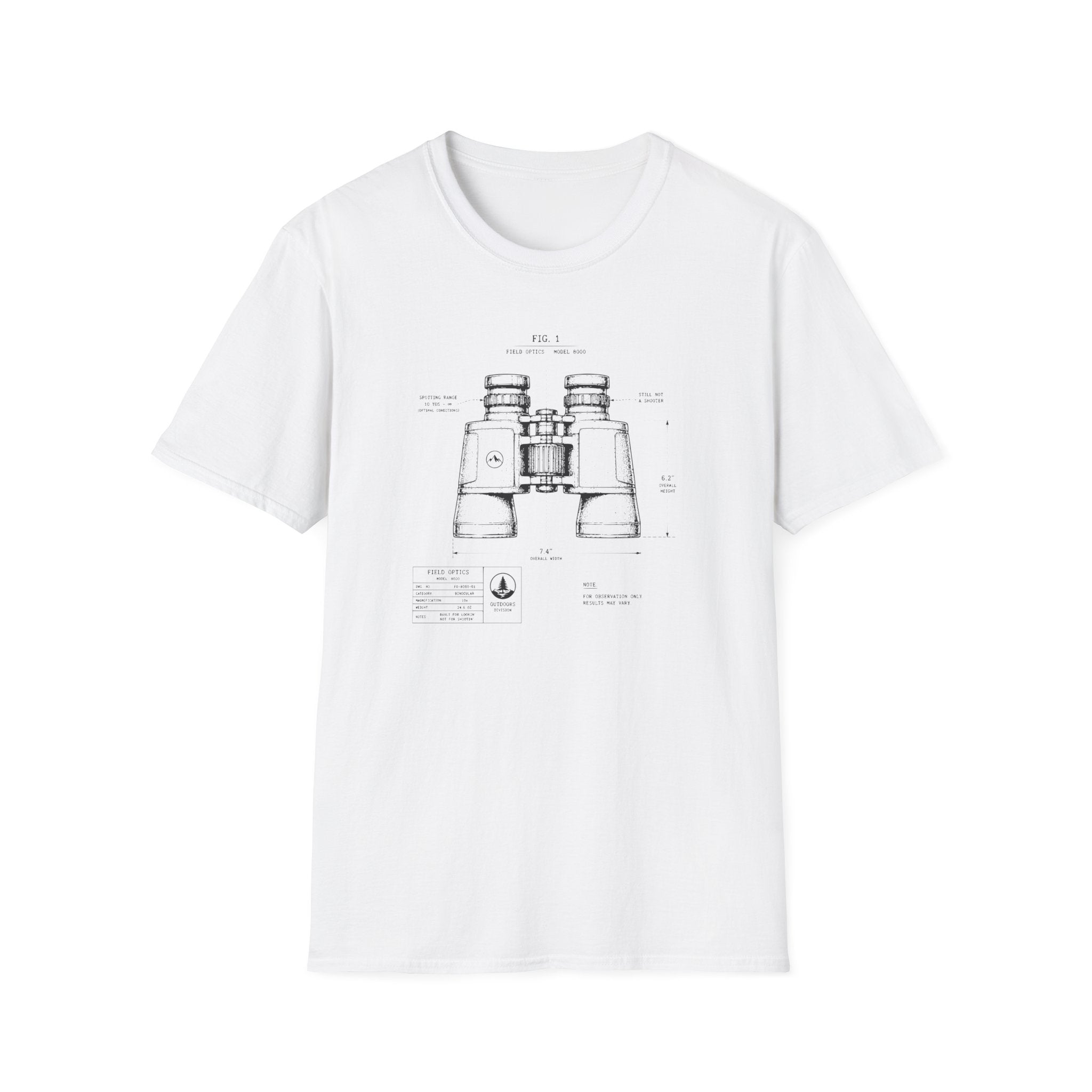 Binocular Blueprint T-Shirt