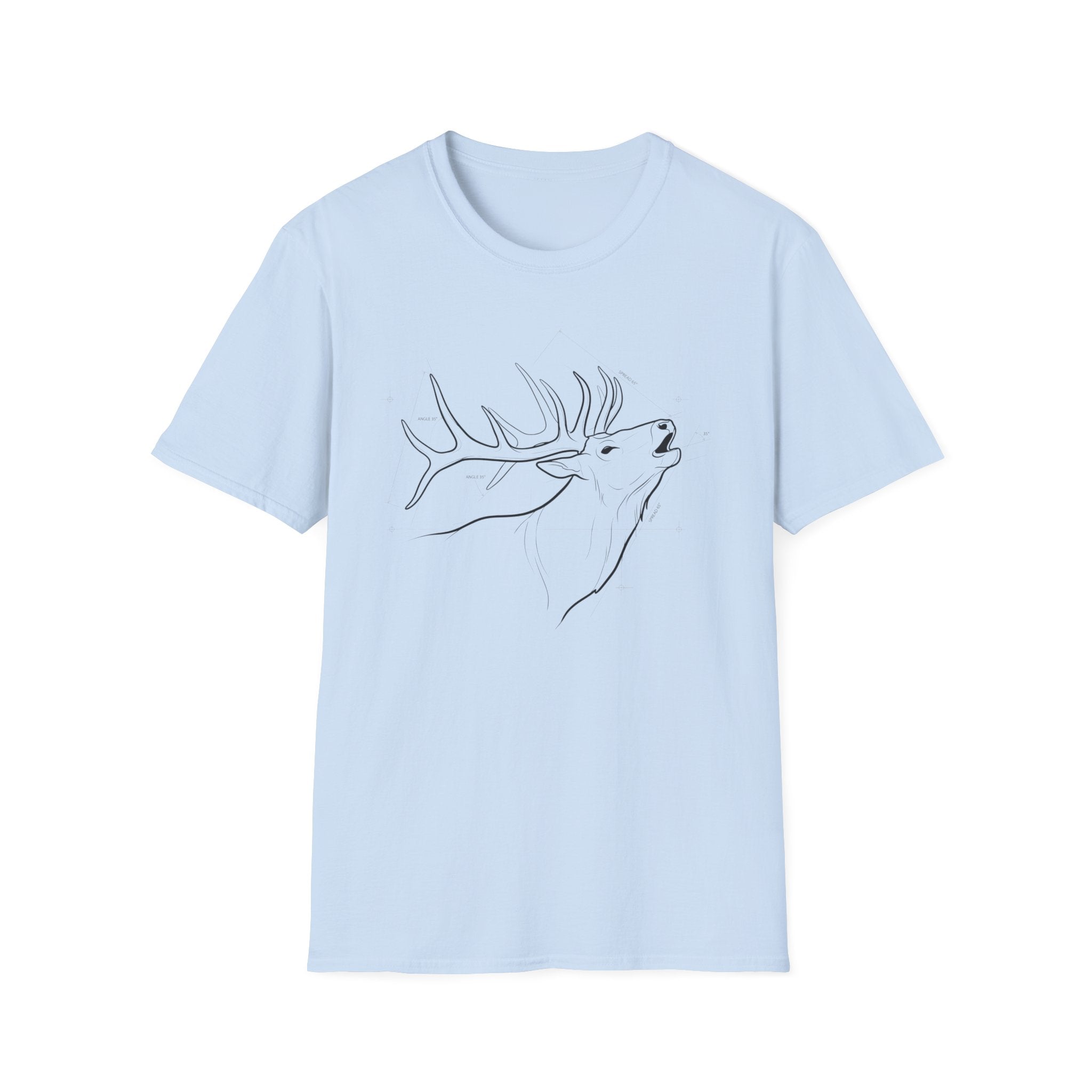 Elk Bugling Schematic T-Shirt